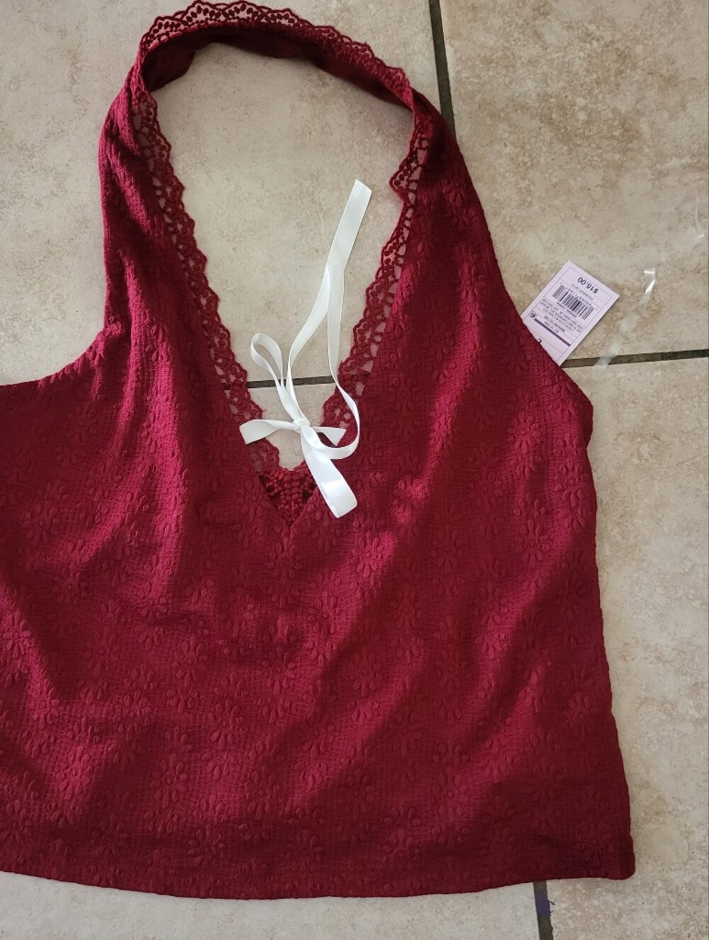 Wild Fable Red Halter Top Large